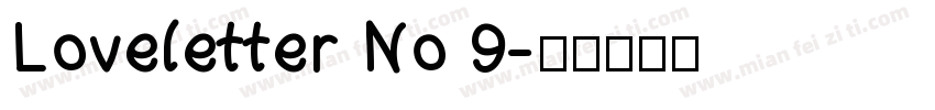 Loveletter No 9字体转换
